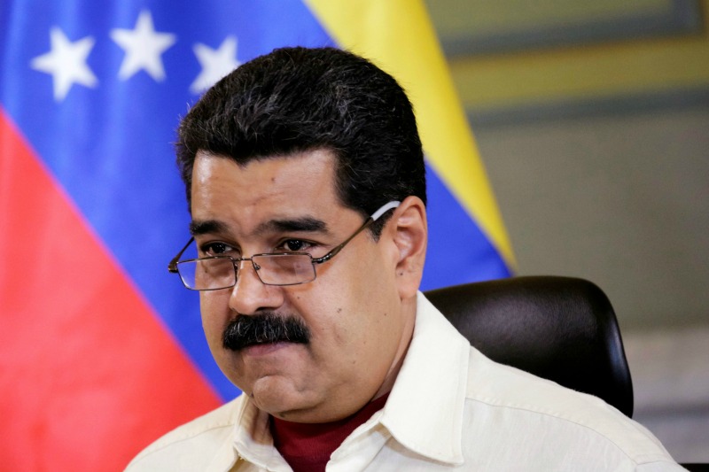 El presidente Nicolás Maduro en el Palacio de Miraflores, en Caracas.