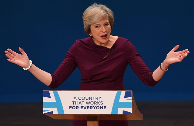 La primera ministra de Reino Unido, Theresa May.