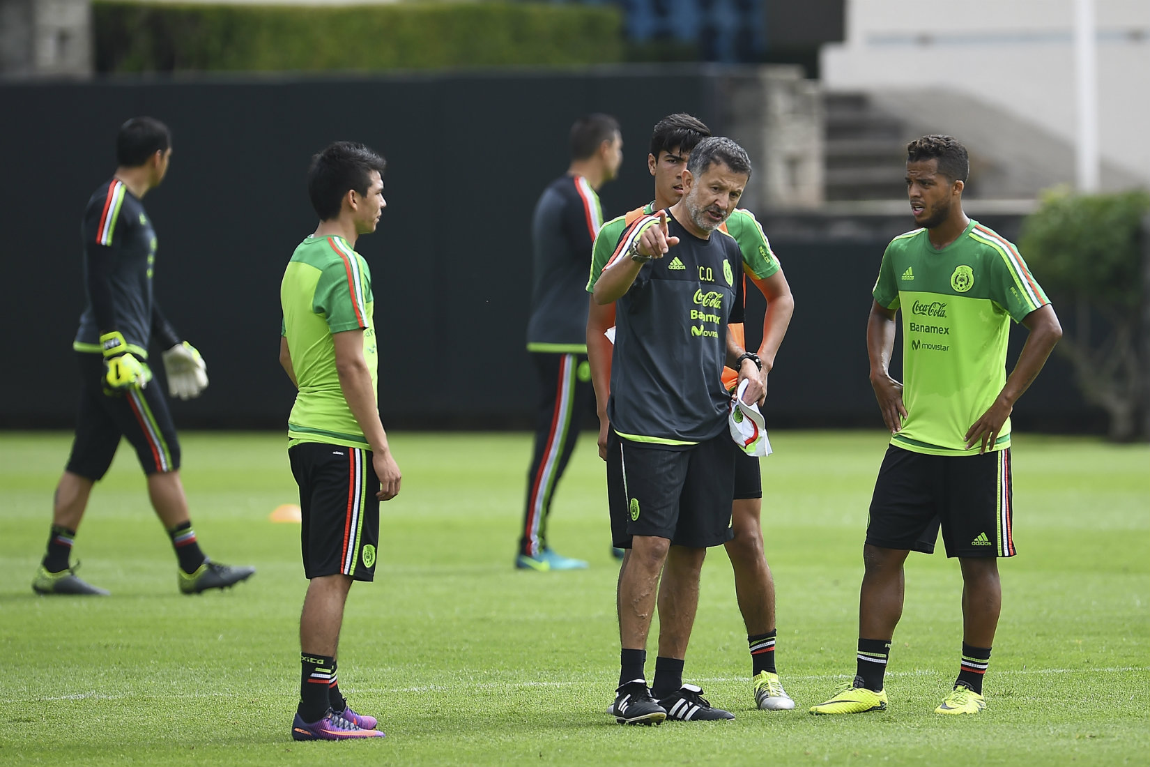 La Selección en entrenamiento 
