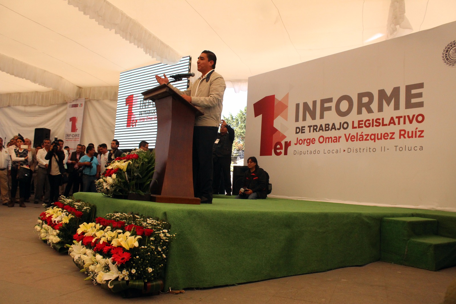 El diputado local por el Distrito II de Toluca, Jorge Omar Velázquez Ruiz.