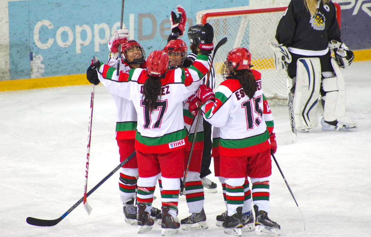 El equipo femenil de hockey sobre hielo 