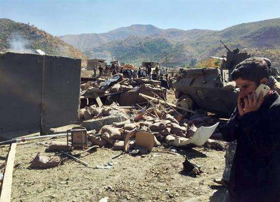 Explosión en la carretera entre Yüksekova y Semdinli