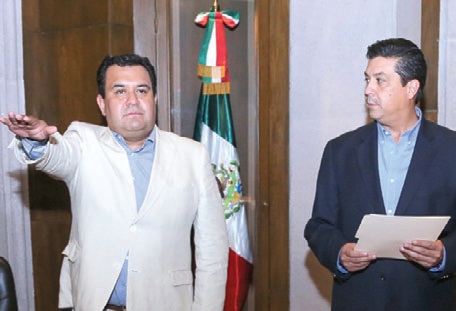 Esta semana Irving Barrios rindió protesta al cargo en la PGJE.