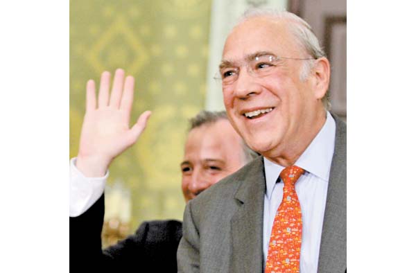 El titular de la OCDE se reunió con el secretario de Hacienda ayer.