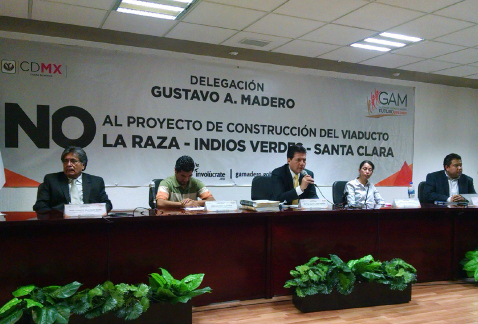 El jefe delegacional en Gustavo A. Madero, Víctor Hugo Lobo, reiteró el rechazo al proyecto vial federal del Viaducto La Raza-Indios Verdes-Santa Clar