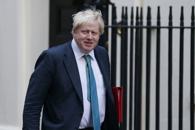 El ministro británico de Relaciones Exteriores, Boris Johnson.