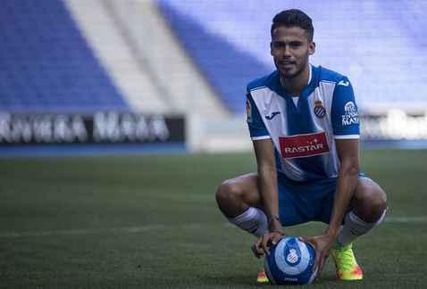 Diego Reyes, con el Espanyol de Barcelona