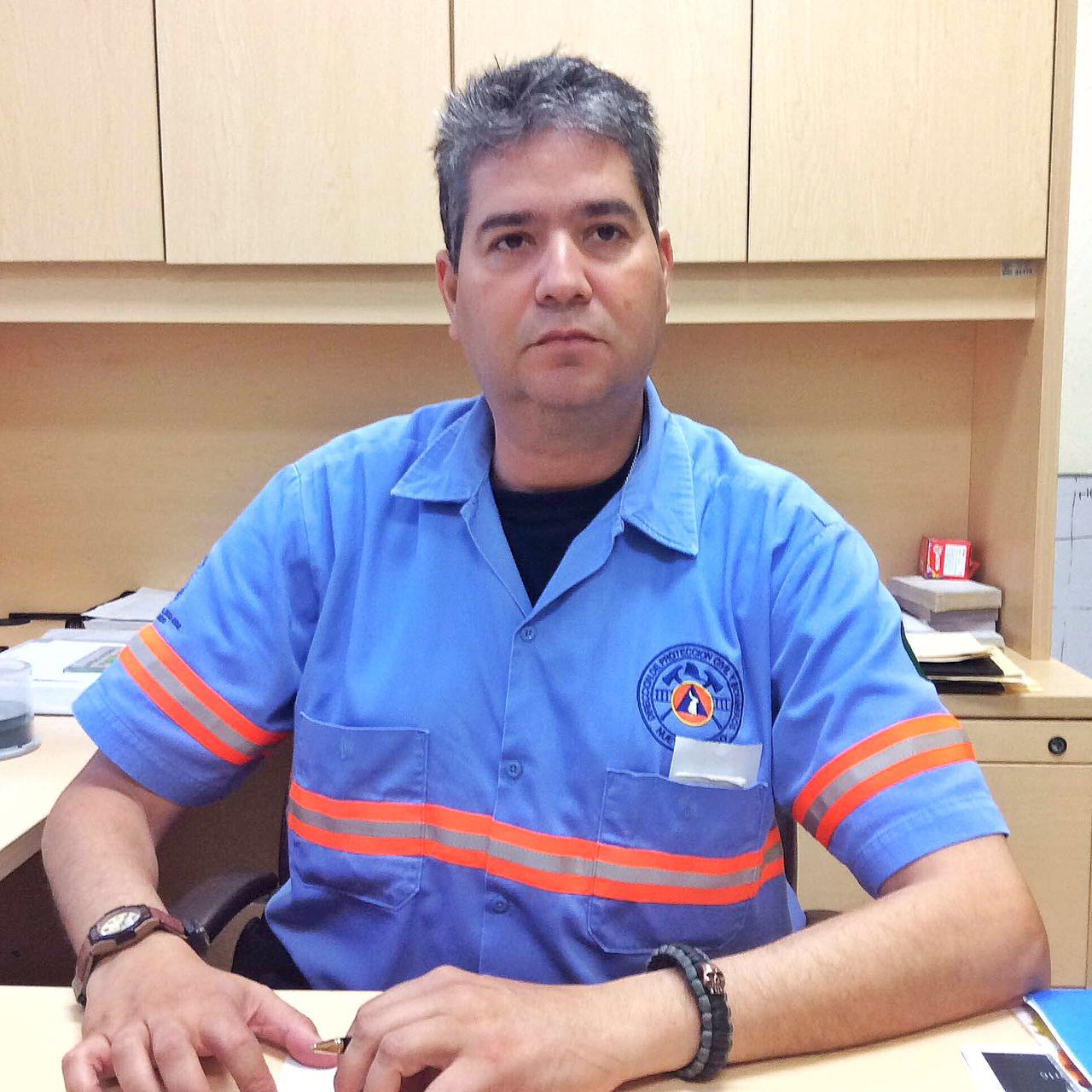 Omar Enríquez Sánchez, director de Protección Civil y Bomberos