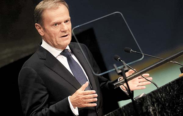 Donald Tusk, presidente del Consejo Europeo.