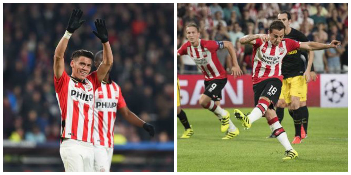 Guardado y Moreno en el Psv 
