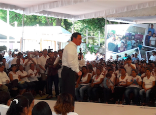El evento fue realizado en Ciudad Renacimiento, uno de los puntos más violentos de Acapulco.