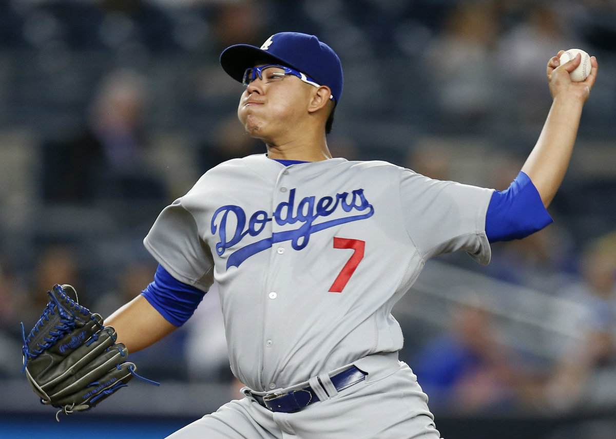 Julio Urías, pitcher de los Dodgers
