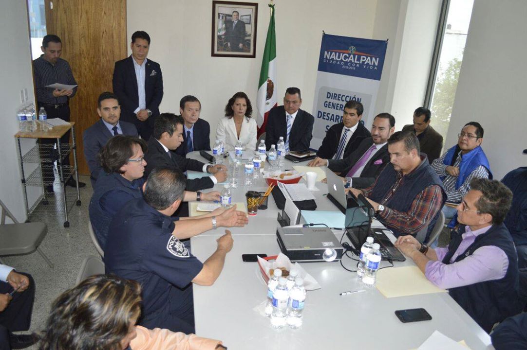 Naucalpan lleva a cabo reuniones en materia de seguridad.