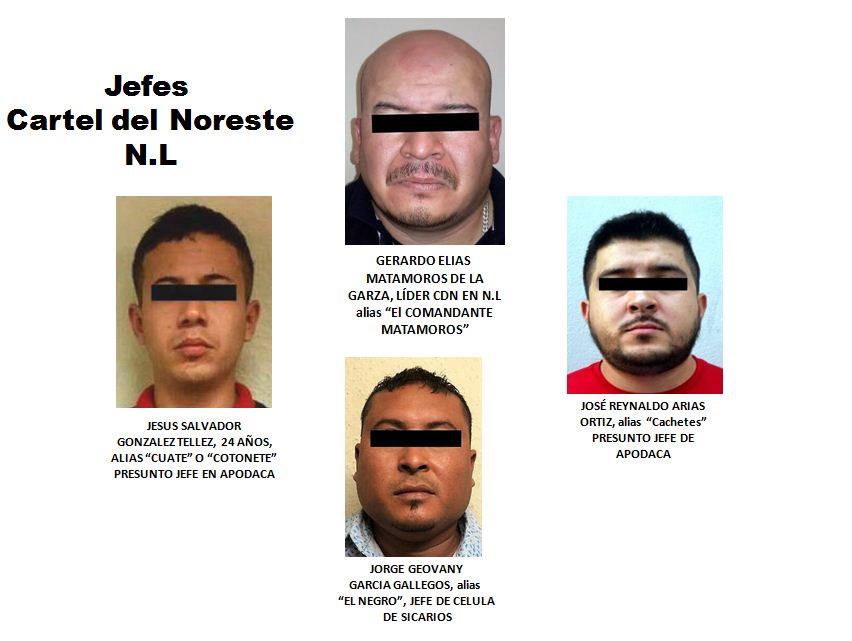 Líderes del grupo delictivo entre los detenidos. 