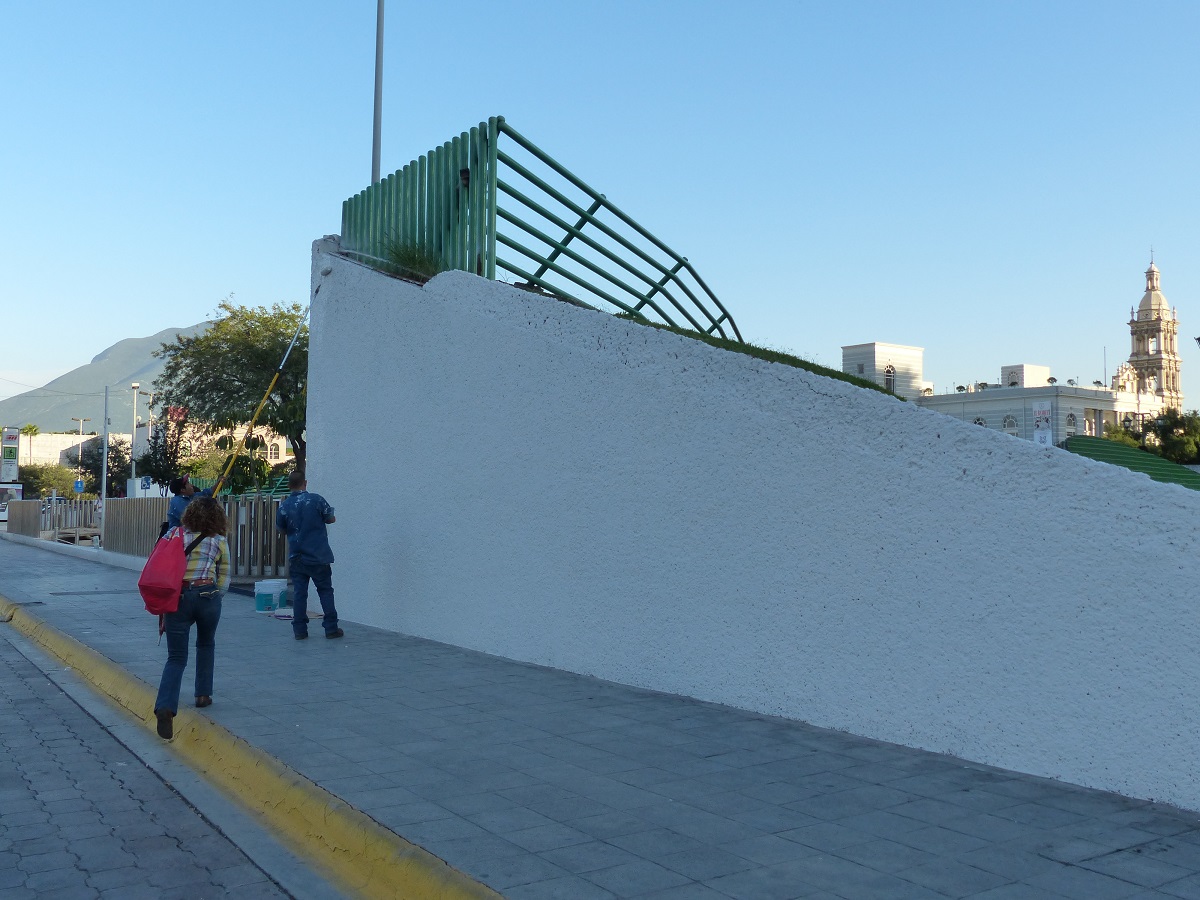 La obra estaba ubicada a las afueras de la estación Zaragoza.