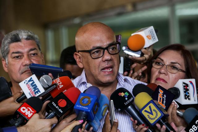 El miembro de la dirección del Partido Socialista Unido de Venezuela (PSUV), Jorge Rodríguez.