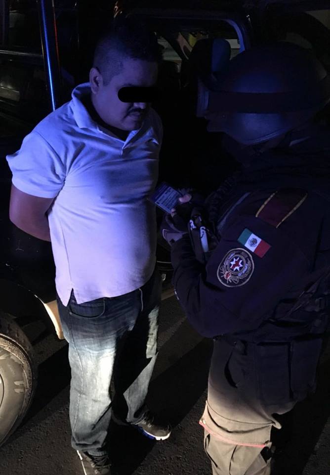 El detenido fue identificado como Jorge Salazar.
