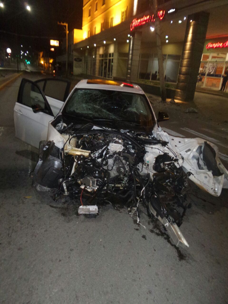 El choque ocurrió en la Av. Hidalgo 