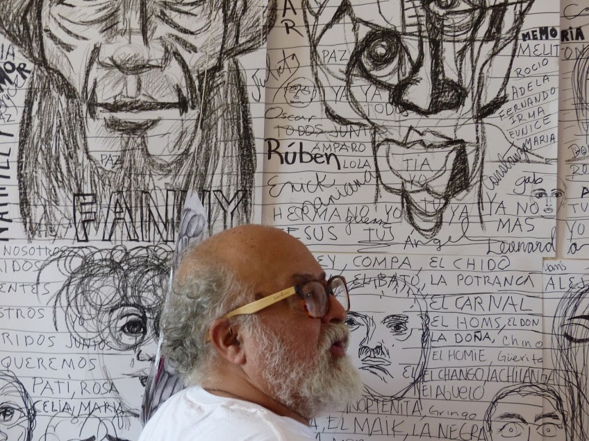 Gabriel Macotela y Oswaldo Luévano, coordinaron un taller de pintura en Cacto, Casa del Artista.