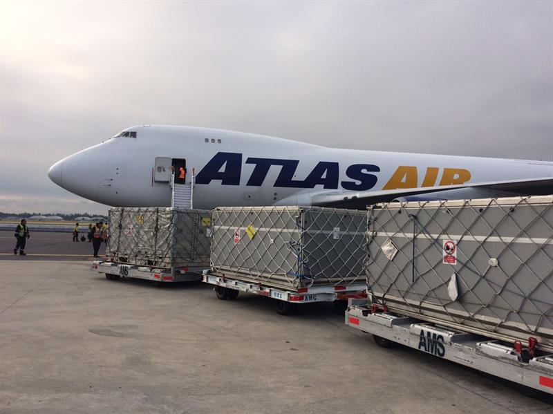 Llega el primer avión con equipo para GP de México 2016