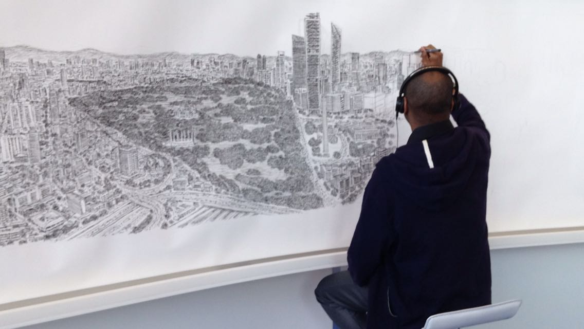 El artista comienza desde las 9 hasta las 18:00 horas.  