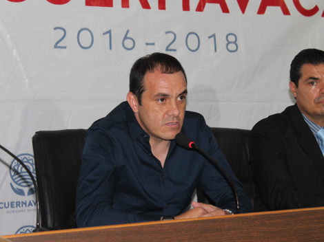 El alcalde de Cuernavaca, Cuauhtémoc Blanco Bravo.