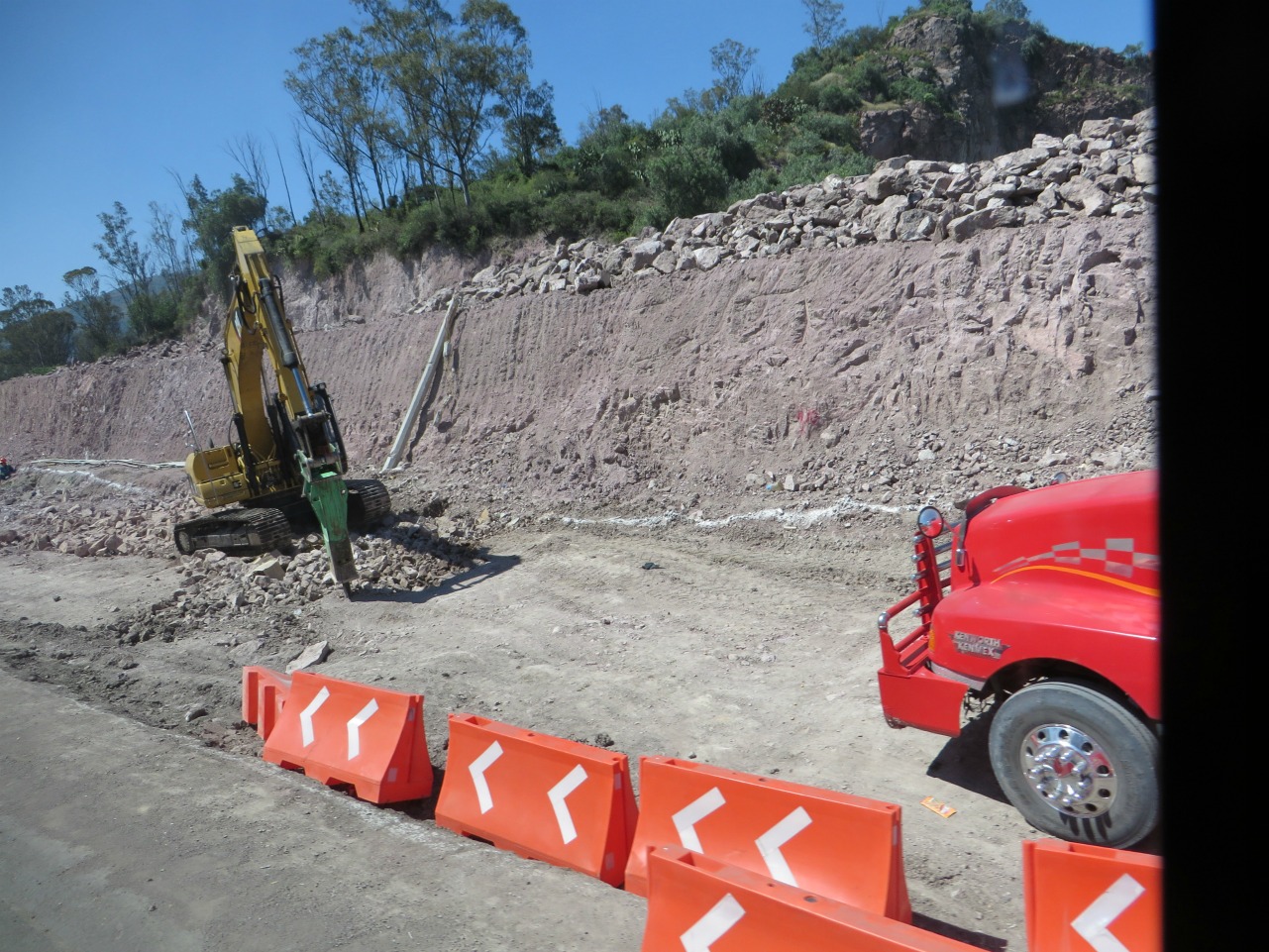 Obras del Mexibús.