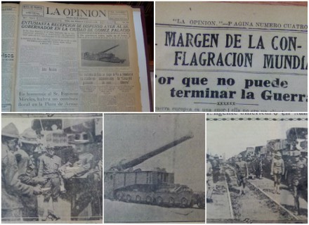 Para contrarrestrar los cañones alemanes, los británicos también hicieron los suyos.