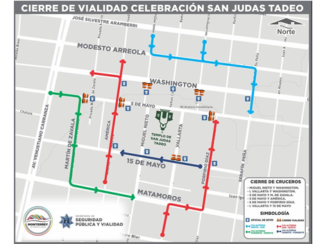 También informaron las alternativas viales.