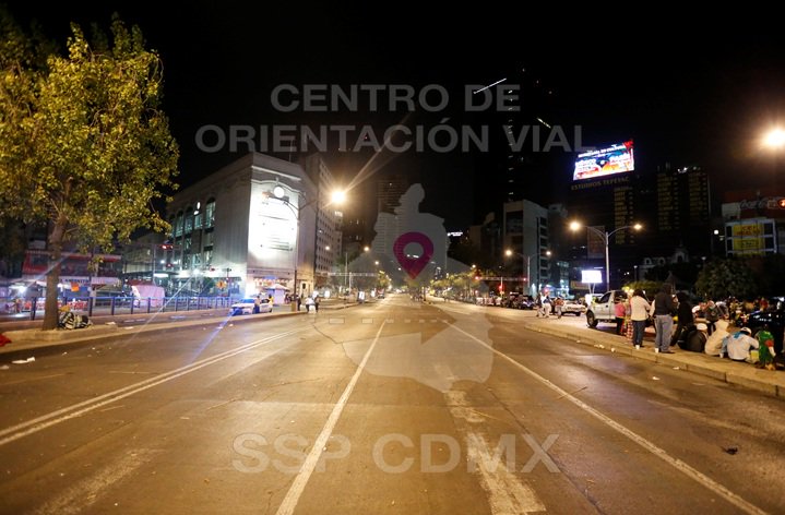 Los cierres en Reforma serán entre Violeta y Eje 1 Poniente.