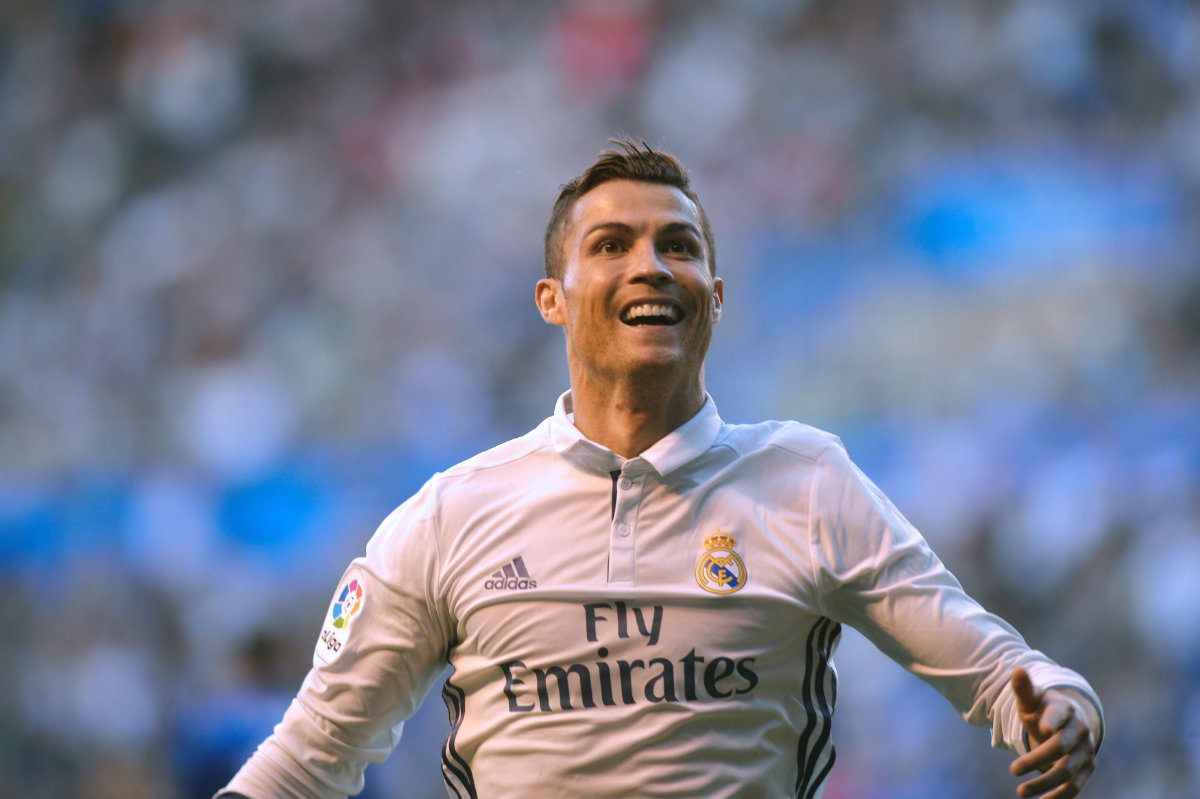 Cristiano Ronaldo marcó tres goles en el partido ante Leganés