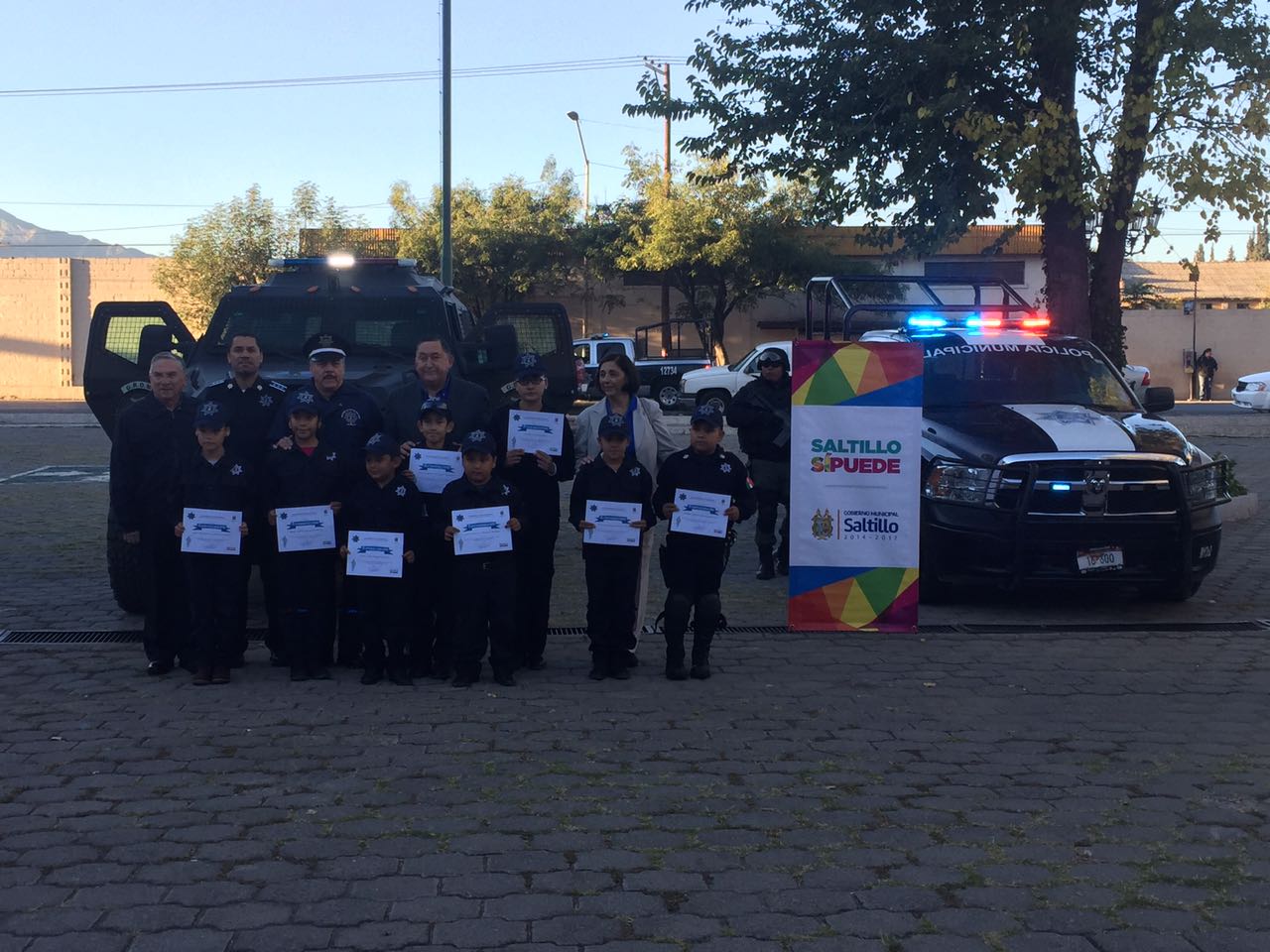 Se realizó la premiación del concurso de dibujo "Policía por un día" de la DSPM Saltillo.