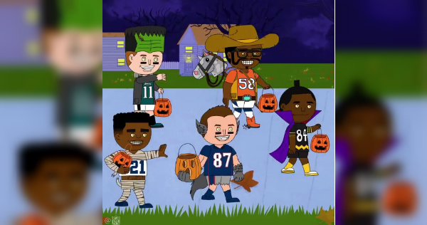 Carson Wentz, Von Miller, Ezekiel Elliott, Rob Gronkowski y Antonio Brown