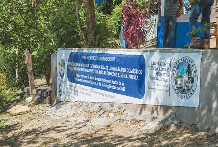 La cisterna puede almacenar hasta 12 mil 500 litros.