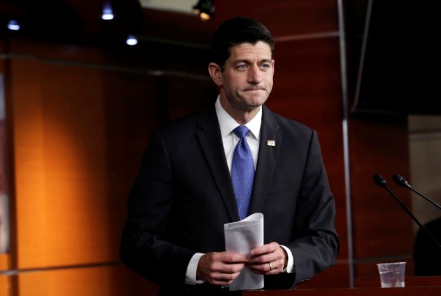 El presidente de la Cámara de Representantes, Paul Ryan.