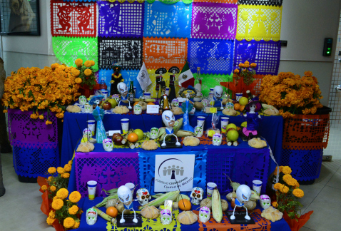 Para la ofrenda del Consejo Ciudadano de la Ciudad de México fue el tercer lugar del Primer Festival del Día de Muertos de la Zona Rosa.