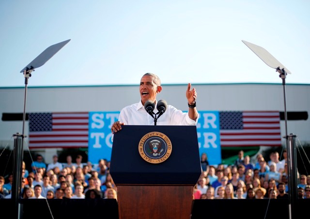 El presidente de Estados Unidos, Barack Obama, hará campaña acompañado de su esposa Michelle en favor de Hillary Clinton.