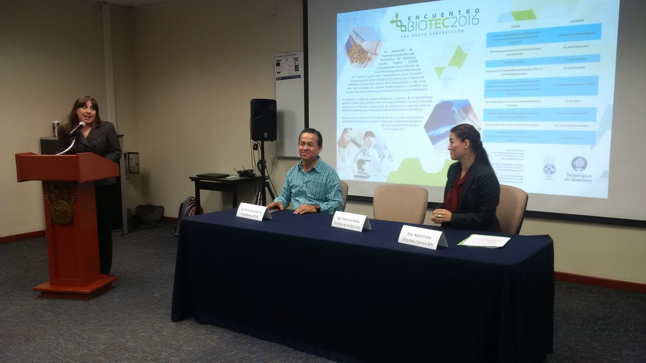 El Tec de Monterrey Campus Laguna anunció el Encuentro Biotec 2016.
