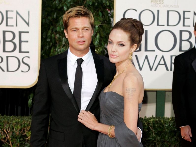 Brad Pitt y Angelina Jolie.