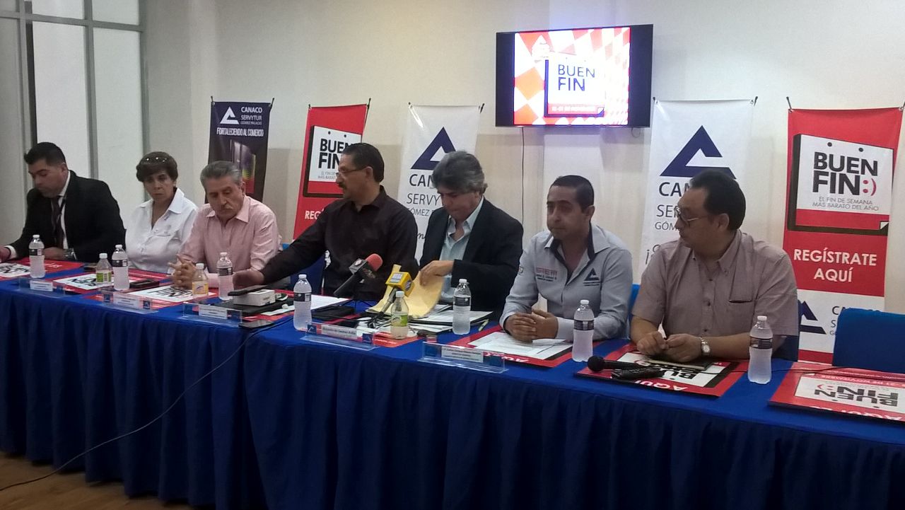 "El Buen Fin" en Gómez Palacio tiene inscritos a mil 200 comercios.