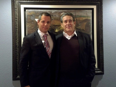 El gobernador electo de Oaxaca, Alejandro Murat y el secretario general del Gobierno de Puebla, Diódoro Carrasco Altamirano.