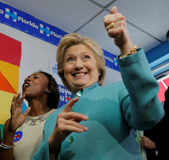 La candidata demócrata Hillary Clinton.
