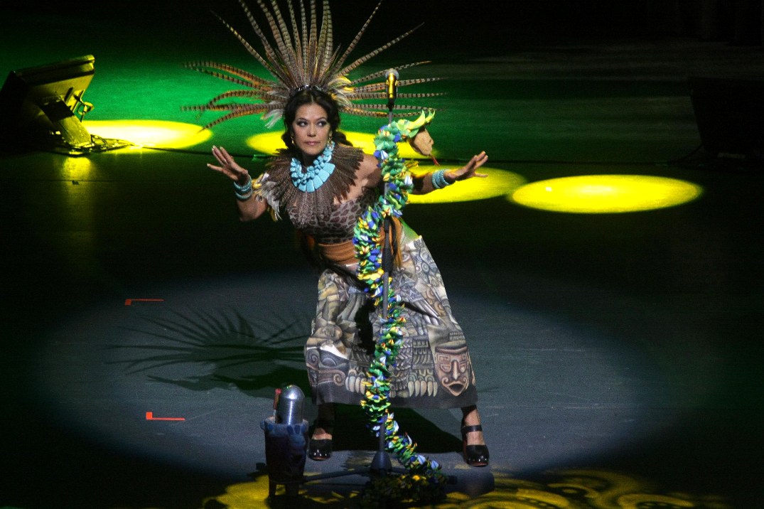 Lila Downs ofreció un concierto en el Auditorio Nacional. 