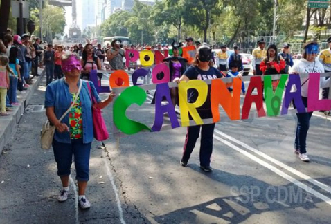 El Ponte Loco Carnaval fue una marcha por Paseo de la Reforma, con motivo del Día Mundial de la Salud Mental.