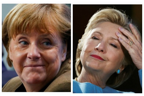 El primer encuentro entre Merkel y Clinton se remonta a mediados de los años noventa.
