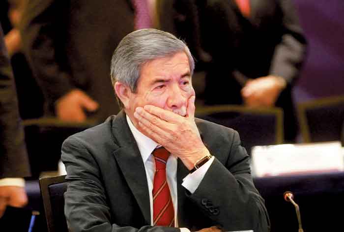 Juan Manuel Portal acudió ayer al Senado, donde participó en eun foro sobre transparencia legislativa.