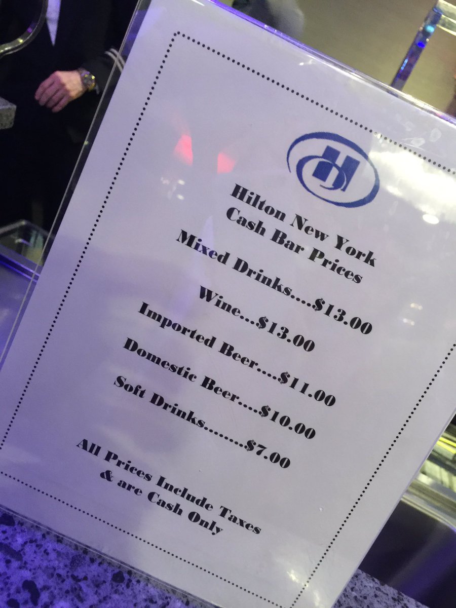 Los simpatizantes que acudan a la fiesta de Donald Trump en NY tendrán que pagar por sus bebidas.