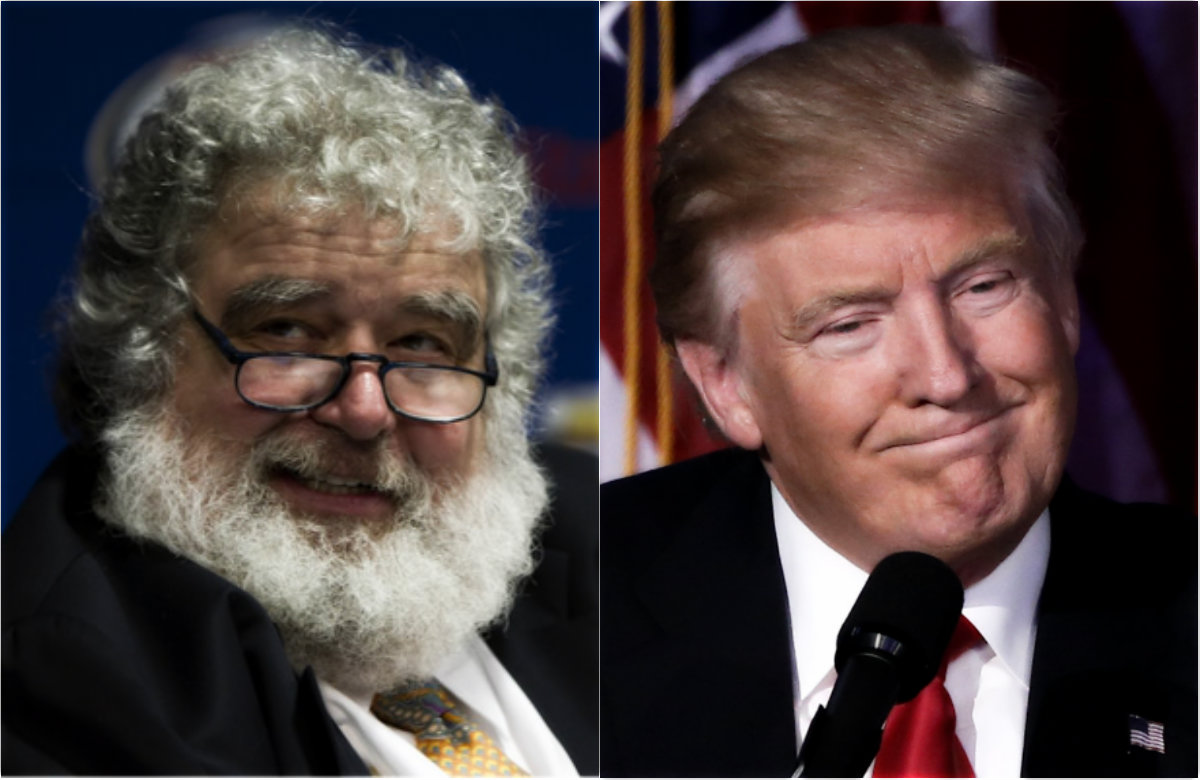 Chuck Blazer y Donald Trump 