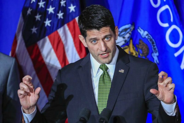 El republicano Paul Ryan, presidente de la Cámara de Representantes, reconoció la victoria de Donald Trump.