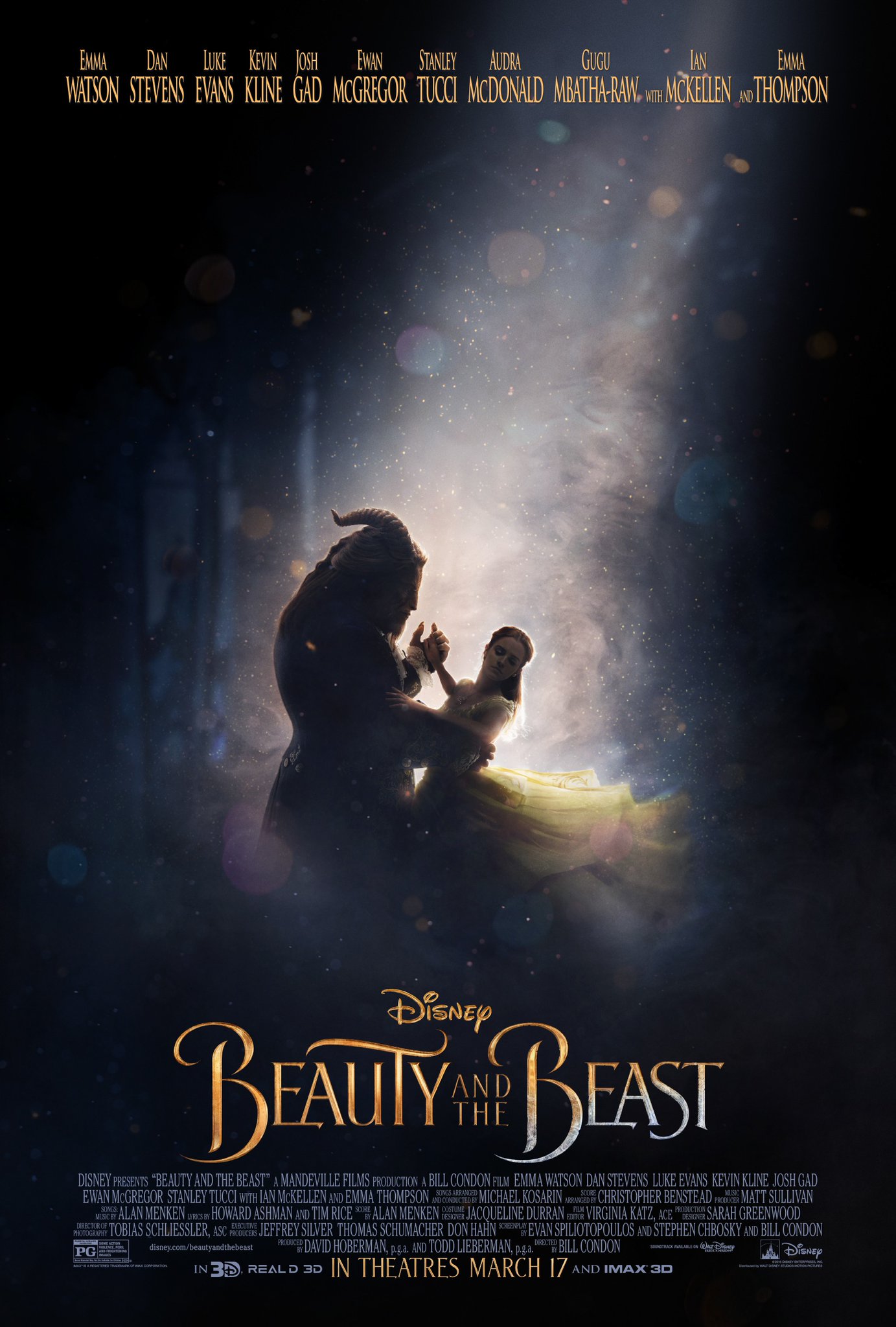 El nuevo póster de "La Bella y la Bestia". 